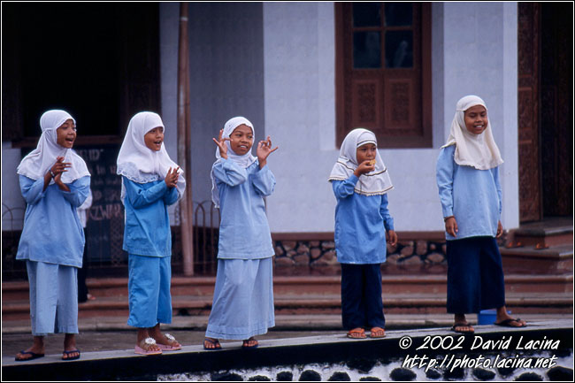 Kids Playing In Mosque - Minangkabau, Indonesia