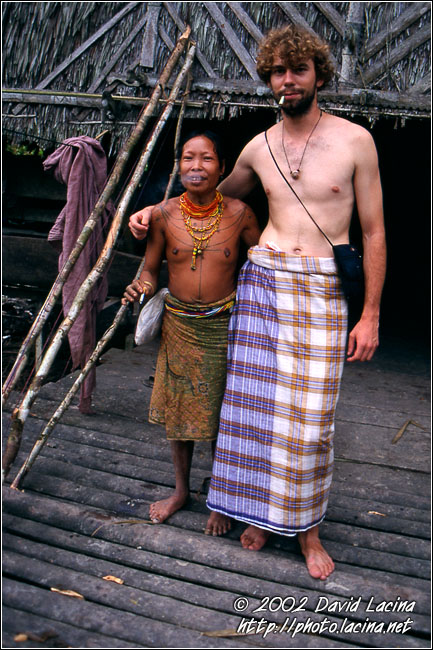 Mentawai Woman And David - Siberut island, Indonesia