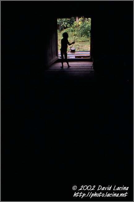 Playing With The Bow - Siberut island, Indonesia