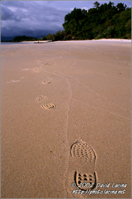 Footprints On Beach - Langkawi, Malaysia