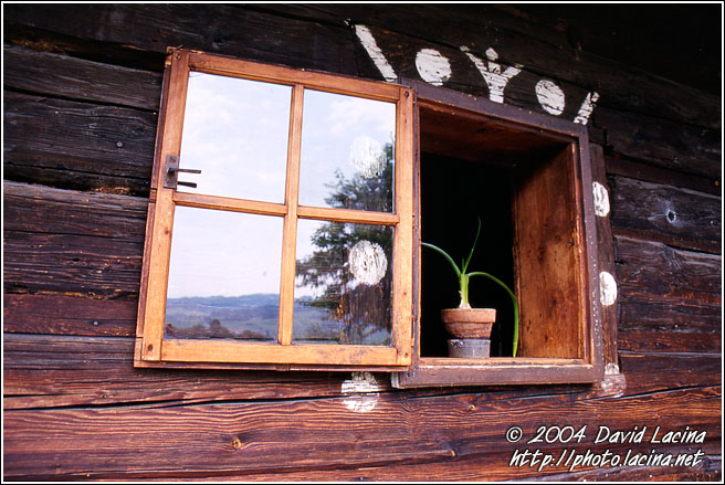 Opened Soul - Window Of An Old Valaque House - Rožnov pod Radhošťem, Czech republic