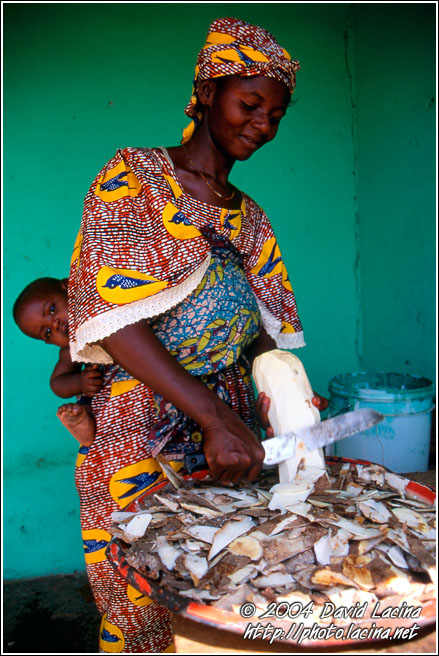 Preparing Jams - Local market, Ghana