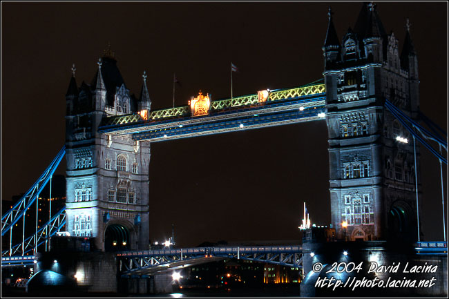The Tower Bridge - London In The Night, England