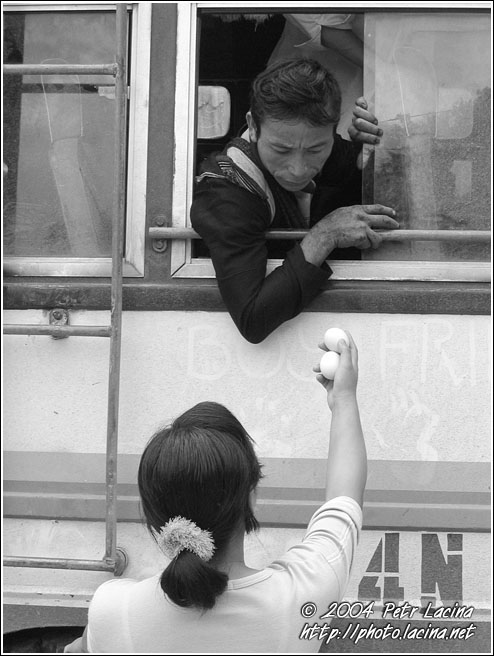 Street Seller - Vietnam in B&W, Vietnam