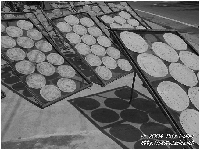 Drying Rice - Vietnam in B&W, Vietnam