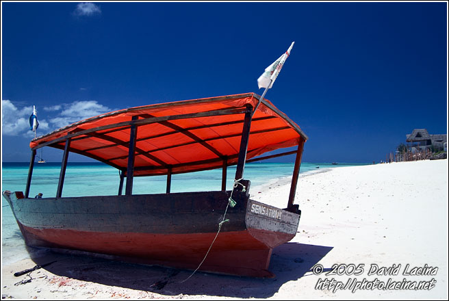 Boat On A Beach - Northern Zanzibar, Tanzania