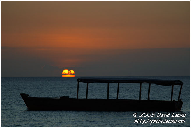 Sunset And A Boat - Northern Zanzibar, Tanzania