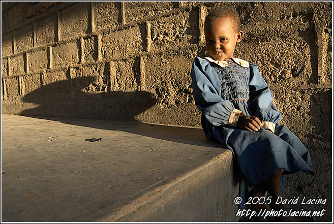 Young Girl And Sunset - Northern Part, Kenya