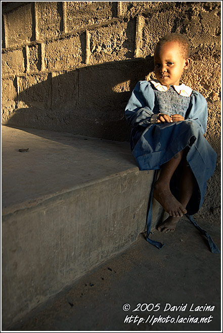 Young Girl And Sunset - Northern Part, Kenya