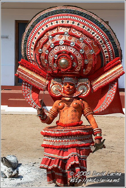 Decorated Theyyam Dancer - Theyyam Ritual Dance, India