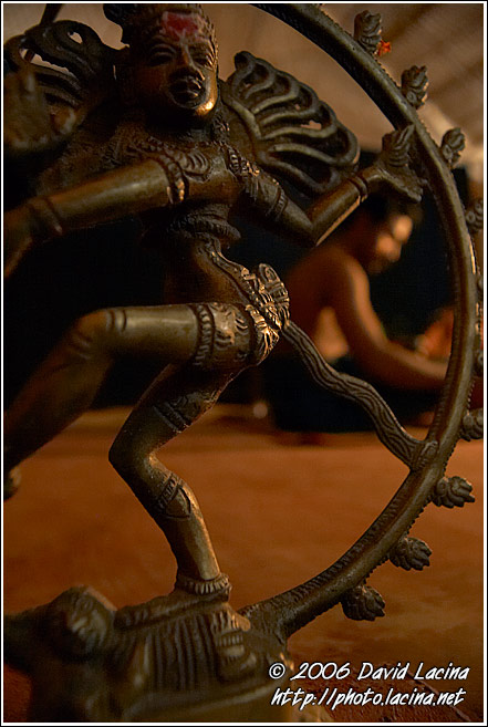 God Statue By Stage - Kathakali, India