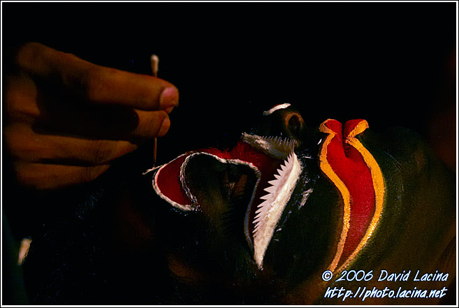 Colorful Kathakali Make Up - Kathakali, India