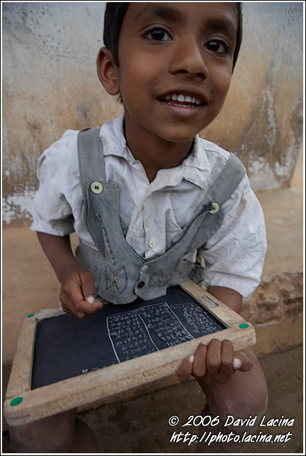 Small Boy Counting, Coorg (Kodagu) Hills - The People, India