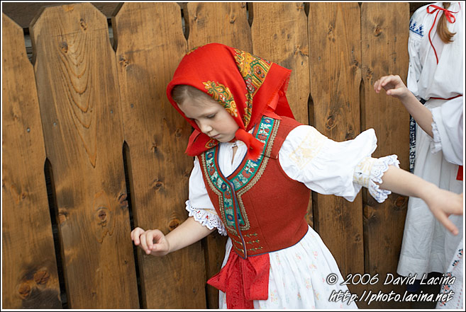 Dancer In Traditional Wallachian Costume - Spring celebrations in Wallachia, Czech republic