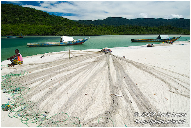 Fishing Net On The Beach - People And Nature, Sierra Leone