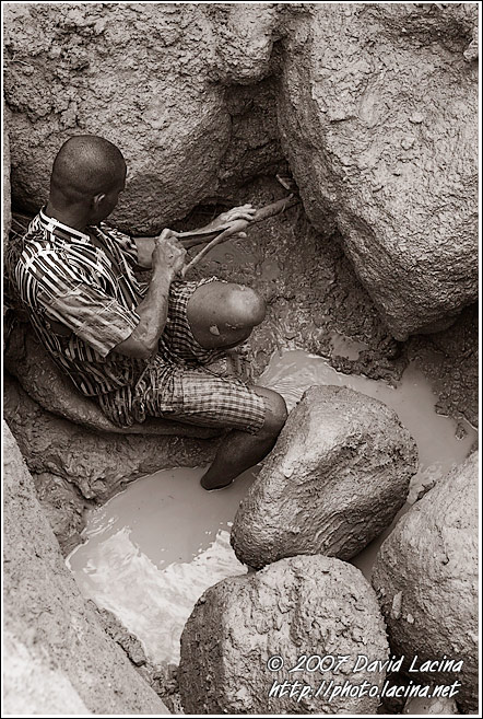 Working In Diamond Mines - Diamond Mines, Sierra Leone