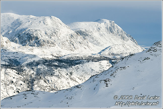 Nibbi And Skogshorn - Hemsedal In Winter, Norway