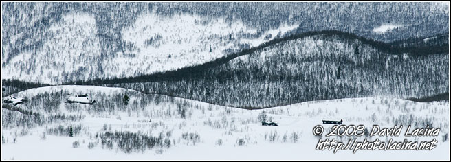 Panorama Against Skardsnuten - Hemsedal In Winter, Norway