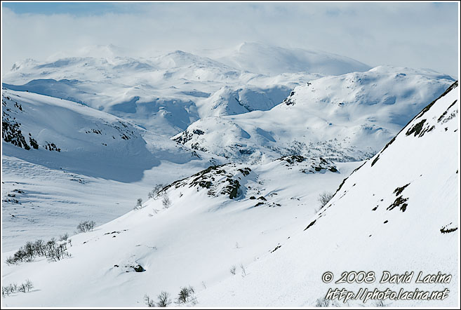 Overview From Kyrkjebønosi - Hemsedal In Winter, Norway