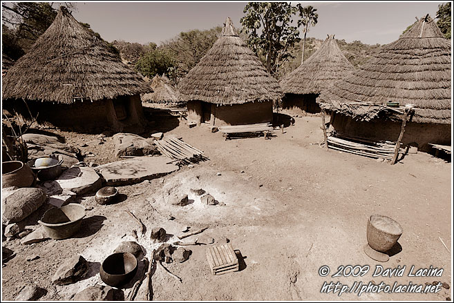 Typical Bedick Houses - Bedick Tribe, Senegal