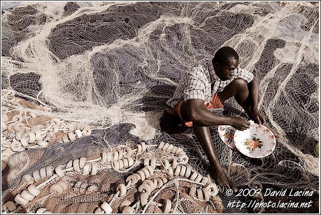 Fisherman Eating Lunch - Casamance, Senegal