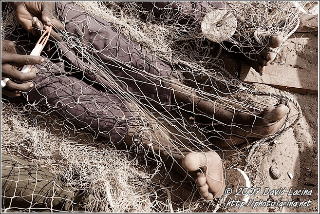 Repairing The Net - Casamance, Senegal