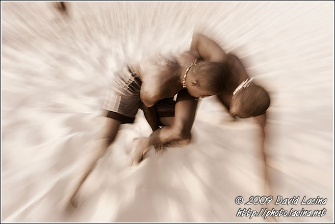 Wrestling On A Beach - Traditional Wrestling, Senegal