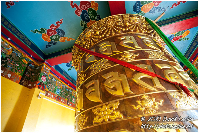 Praying Wheel, Pemayangtse Gompa - Buddhist Sikkim, India