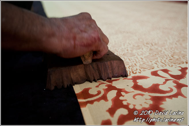 Hand Printing Fabric - Jaipur fabric factory, India