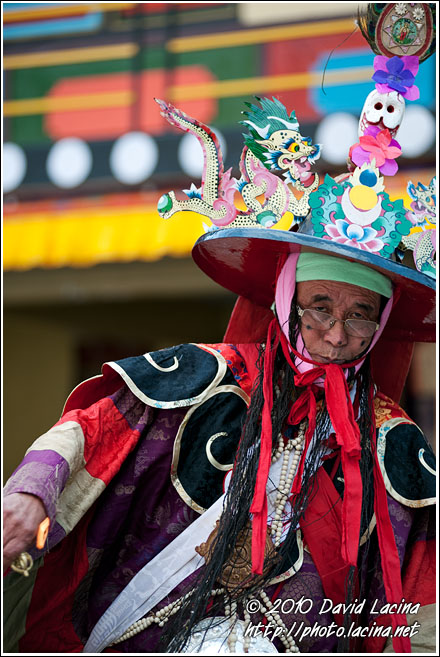 Black Hat Dancer - Cham Dance, India