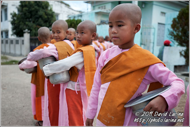 Nun With Alms Bowl - Hsipaw, Myanmar (Burma)