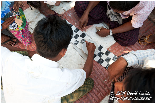 Men Playing Game - Mandalay, Myanmar (Burma)