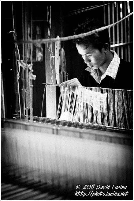 Weaving - Black And White, Myanmar (Burma)