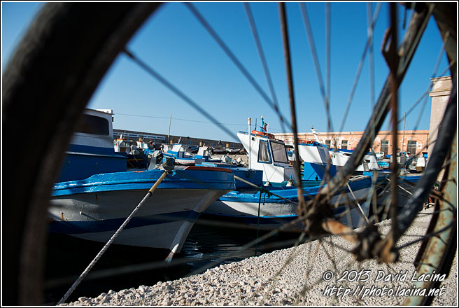 Bicycle And Harbour - Sicily, Italy