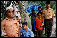 Children In Sianok Valley, Minangkabau, Indonesia