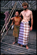 Mentawai Woman And David, Siberut island, Indonesia
