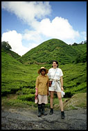 Eva And Local Worker, Cameron Highlands, Malaysia