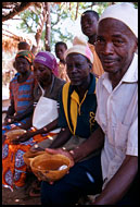 Drinking Pito, Local market, Ghana