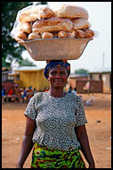 Bread Seller, Local market, Ghana