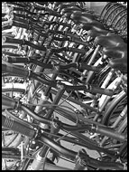 Bikes Abstraction, Vietnam in B&W, Vietnam