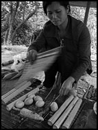 Preparing Food, Vietnam in B&W, Vietnam