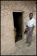 Family And Shambaa House, Colorized Tanzania, Tanzania