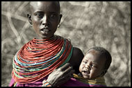 Samburu Woman And Her Baby, Samburu Portraits, Kenya