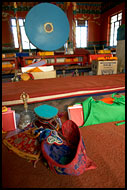 Interior Of Gompa, Golden Temple, Namdroling Monastery, India