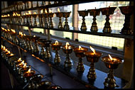 Oil Lamps, Golden Temple, Namdroling Monastery, India