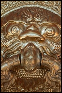 Gate Detail, Golden Temple, Namdroling Monastery, India