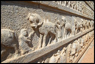 Wall Carvings, Hazara Ramachandra Temple, Hampi Historical, India