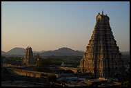 Virupaksha Temple At Sunset, Hampi Historical, India