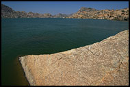 Stone In Fresh Water Lake, Hampi - Nature, India