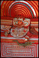 Resting Theyyam Performer, Theyyam Ritual Dance, India